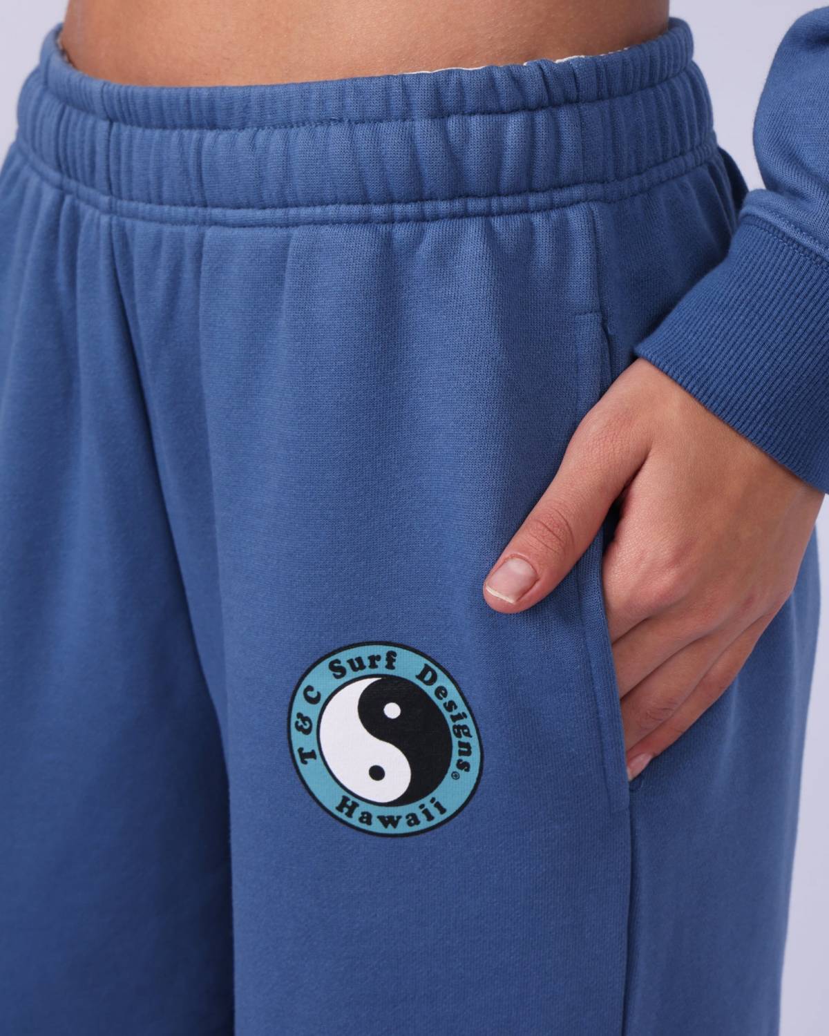 OG Wide Leg Track Pant - Pacific