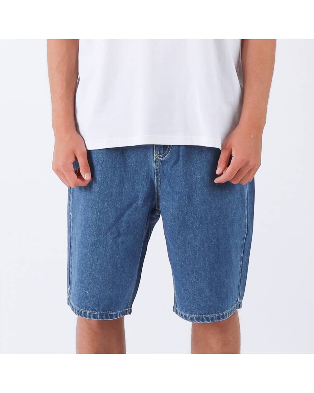 Thrift Denim Jort - Washed Blue