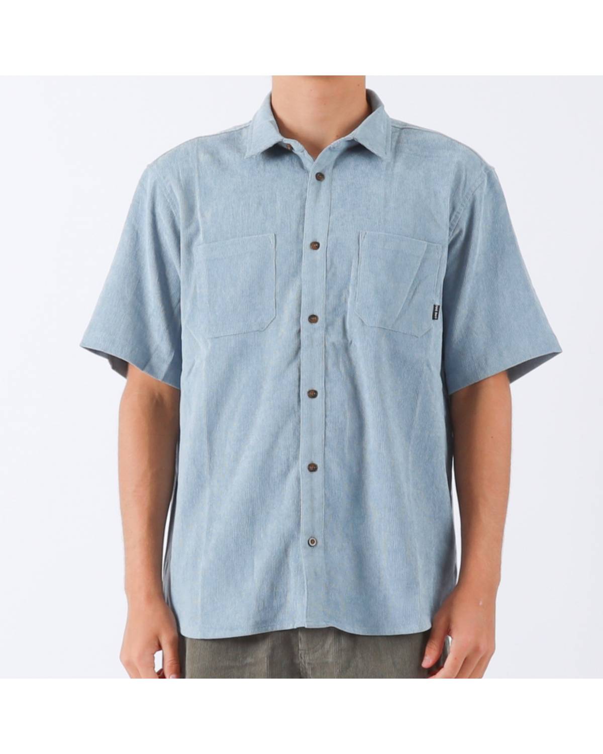Front view of Whaler Cord S/S Shirt