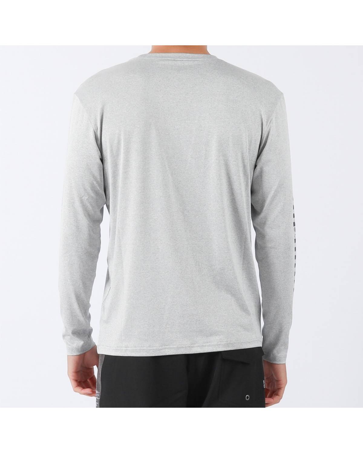 Checker L/S Surf Tee UPF 50+ - Lt Grey Heather