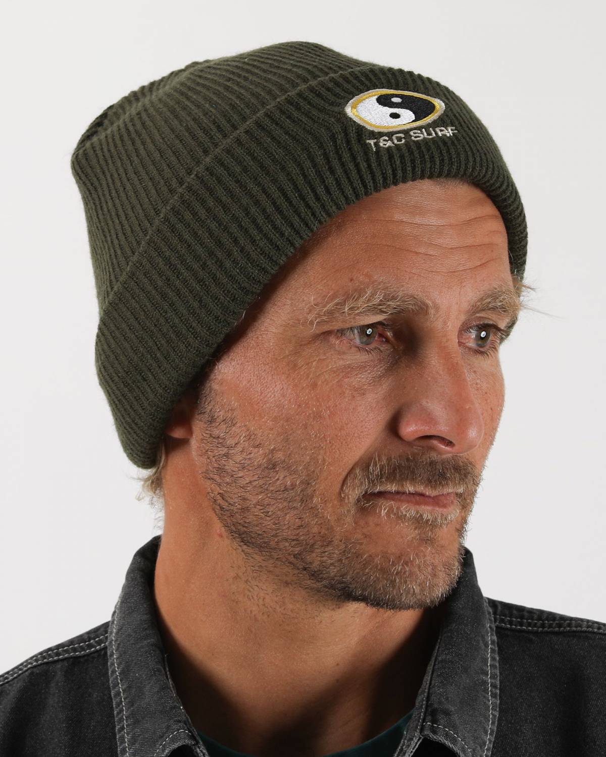 Military Beanie Close-up