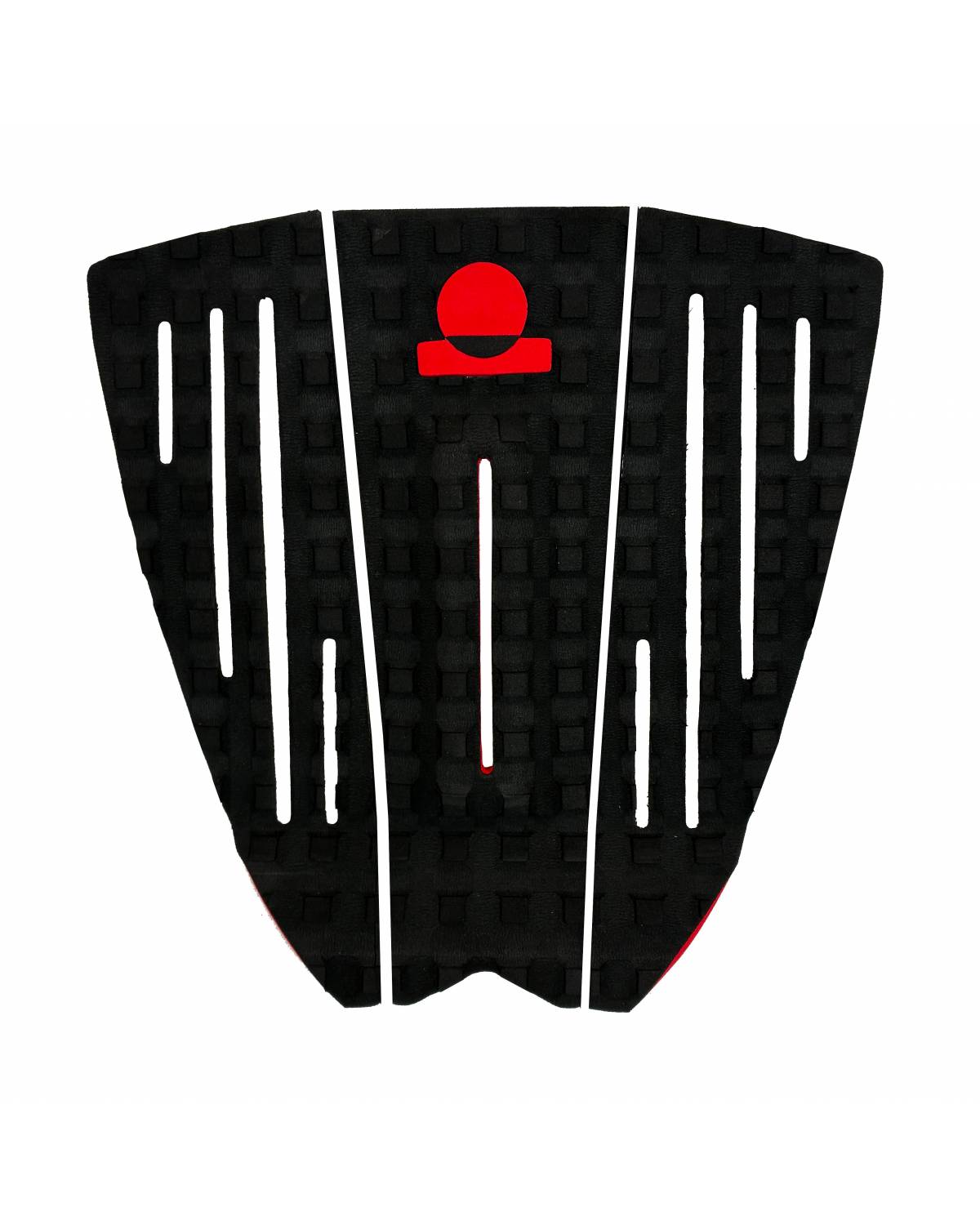 Summer vibes Session 3-Piece GROM SIZE surfboard deck grip traction tail pad - Red
