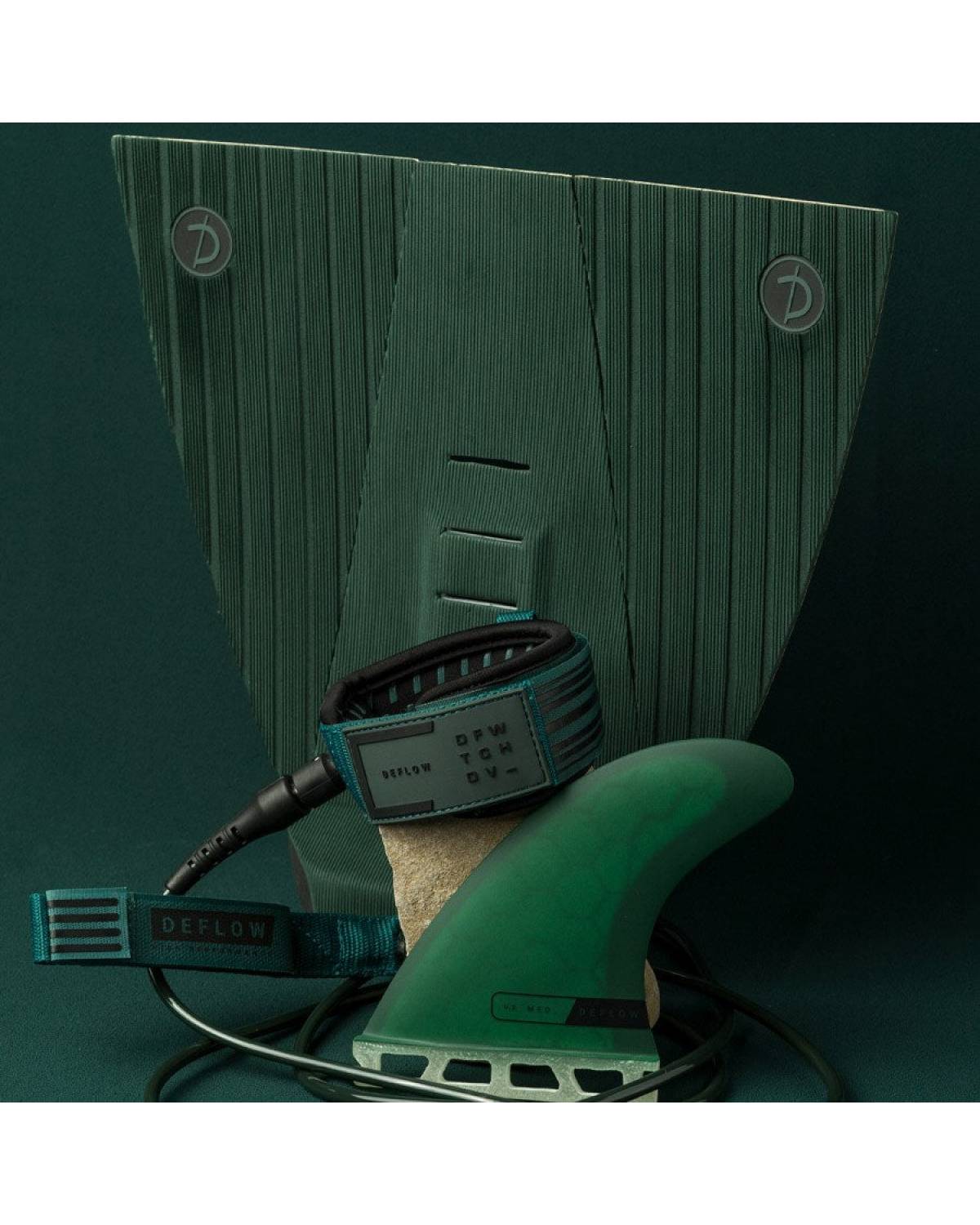 Bravosurf | DEFLOW TRACTION 3 PIECE PAD | Green