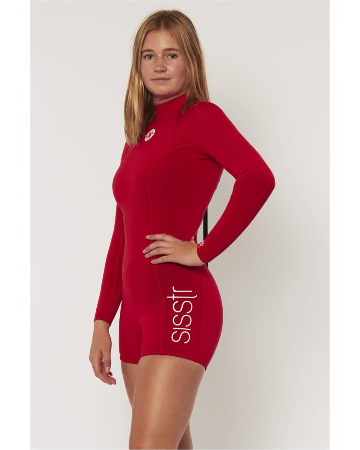 Sisstrevolution Summer Seas 2/2 Yth Printed L/s - Red