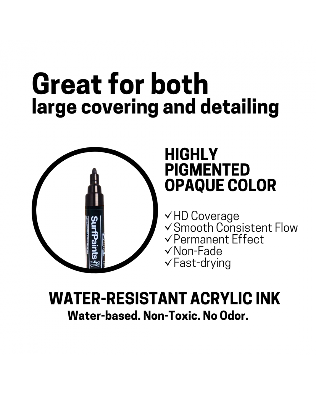 Earth Acrylic Paint Pens - 4mm Durable Bullet Nibs for All Surfaces – Premium Japanese Quality