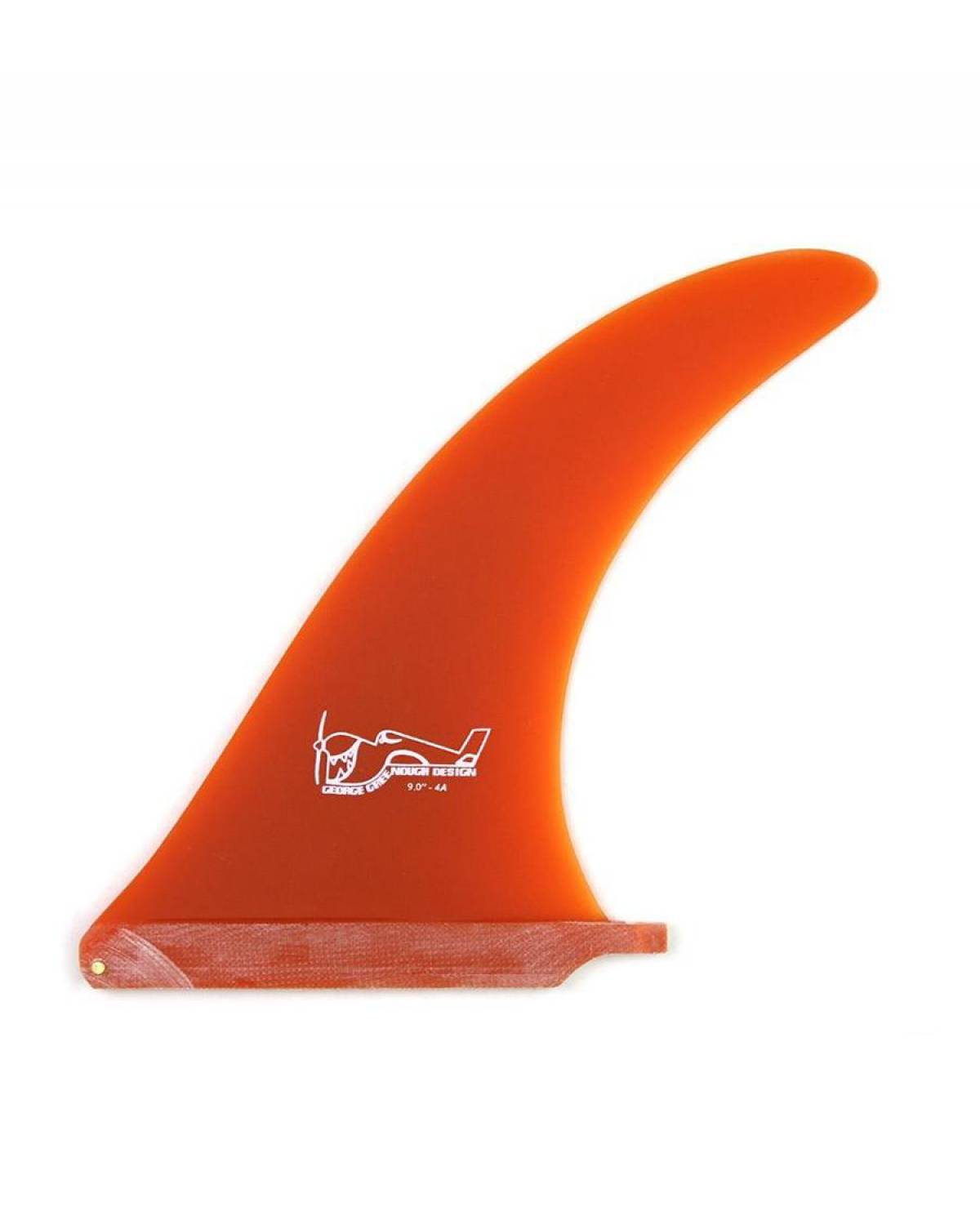 True Ames Greenough 4A 9" Orange Single Fin