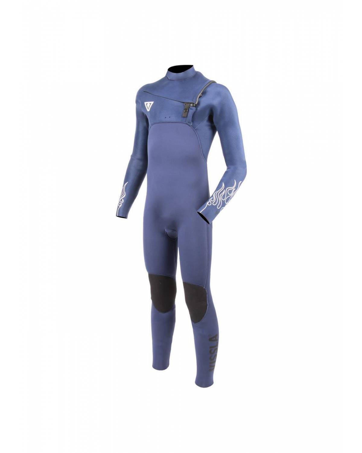 Vissla High Seas Boys Fire 4-3 Full Chest Zip - Deep Royal