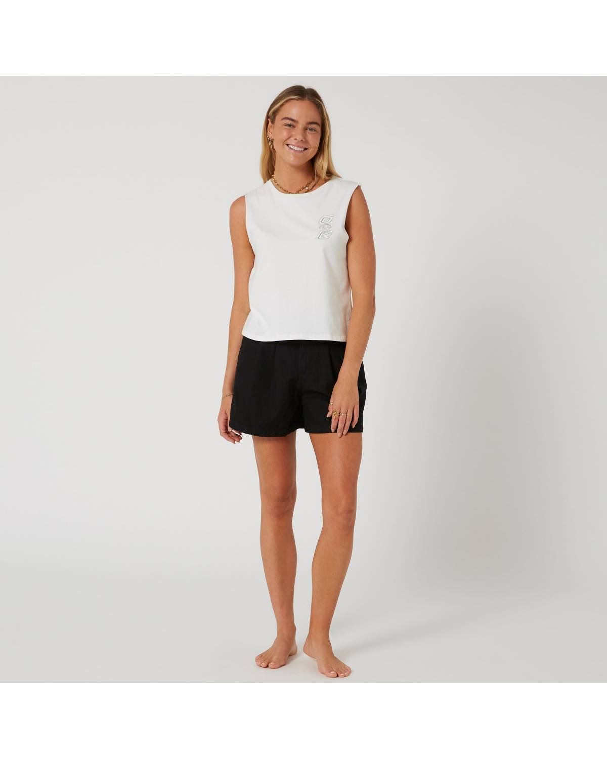 Black color utility short