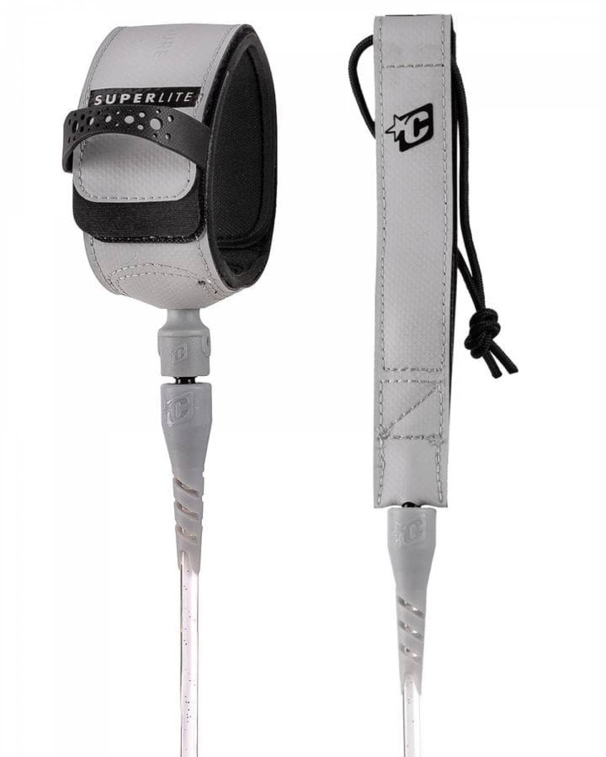 6FT SUPERLITE COMP LEASH 6MM - WHITE SPECKLE CEMENT all