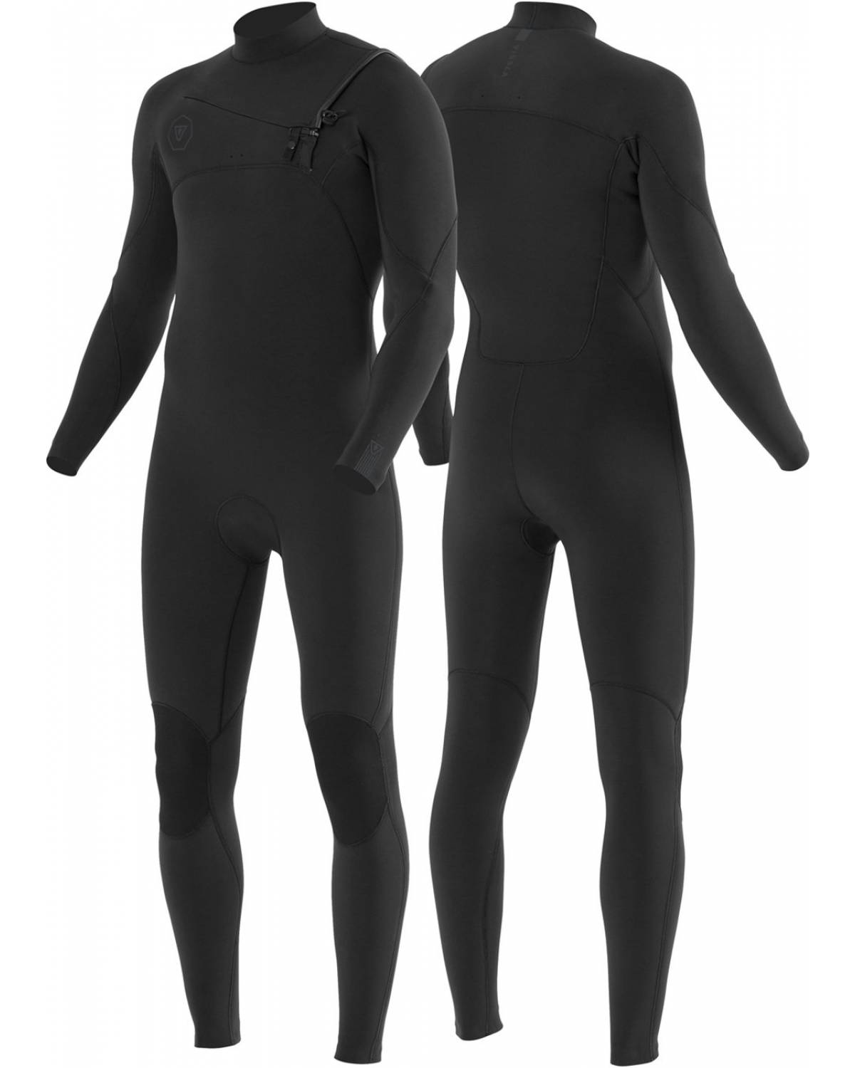Vissla 7 seas 3/2 chest zip full wetsuit - stealth