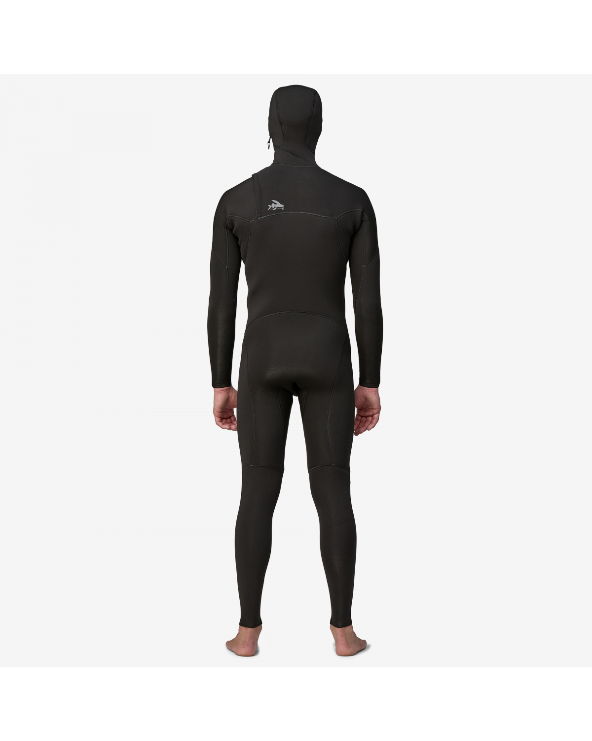 Model wearing wetsuit front