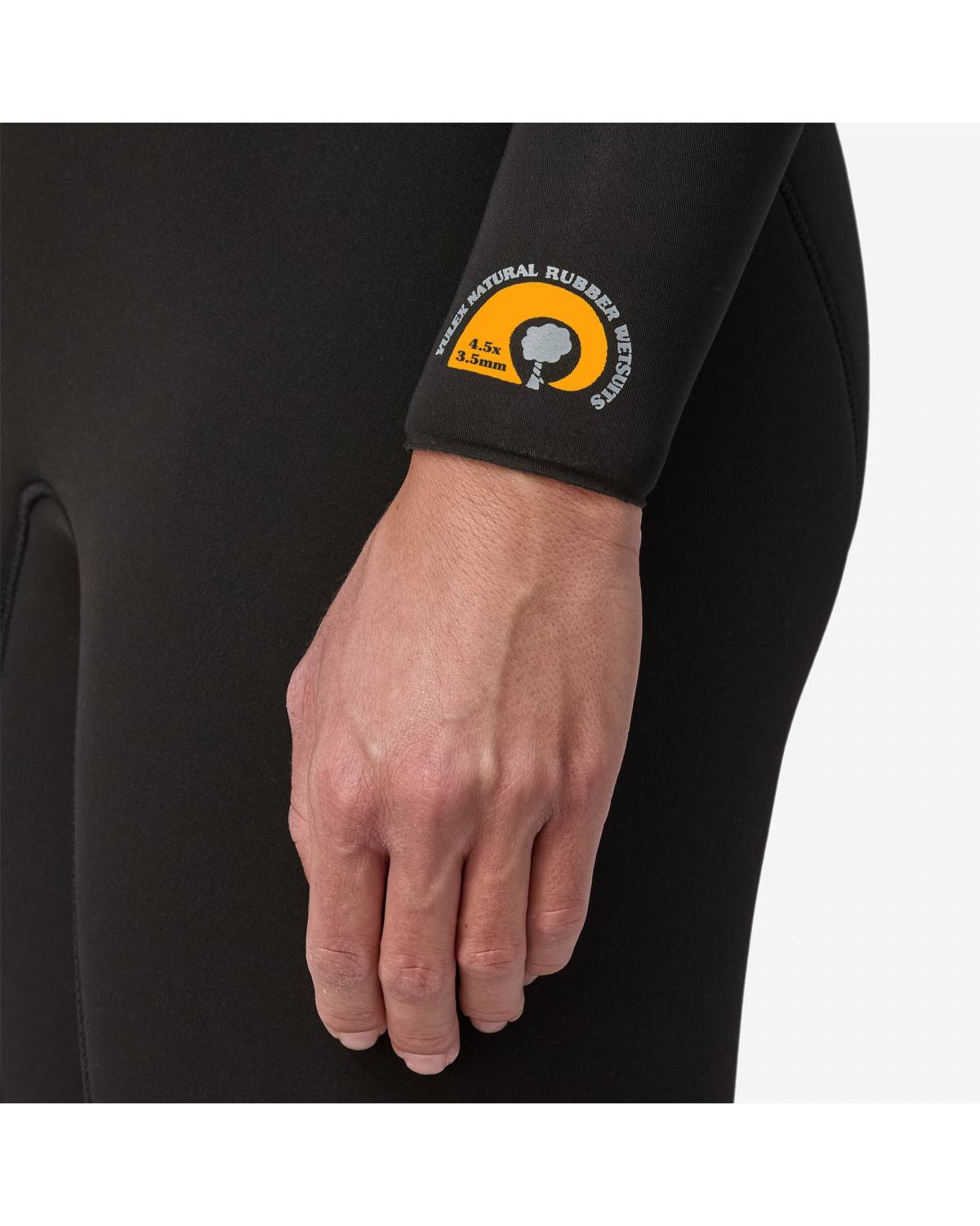 Close-up of front zipper