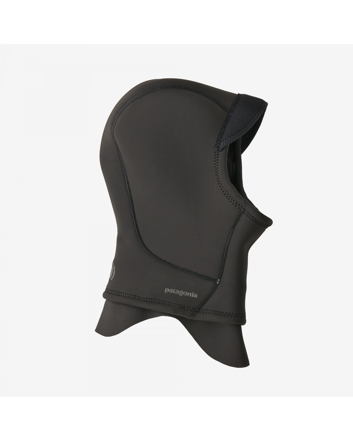 Black wetsuit hood side view