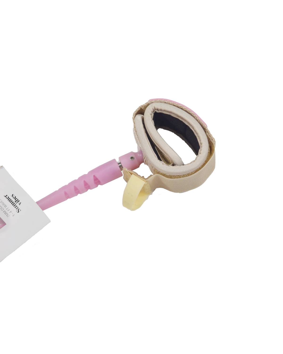 Summer vibes Session Bodyboard Bicep Coil Leash - Pink - Summer vibes