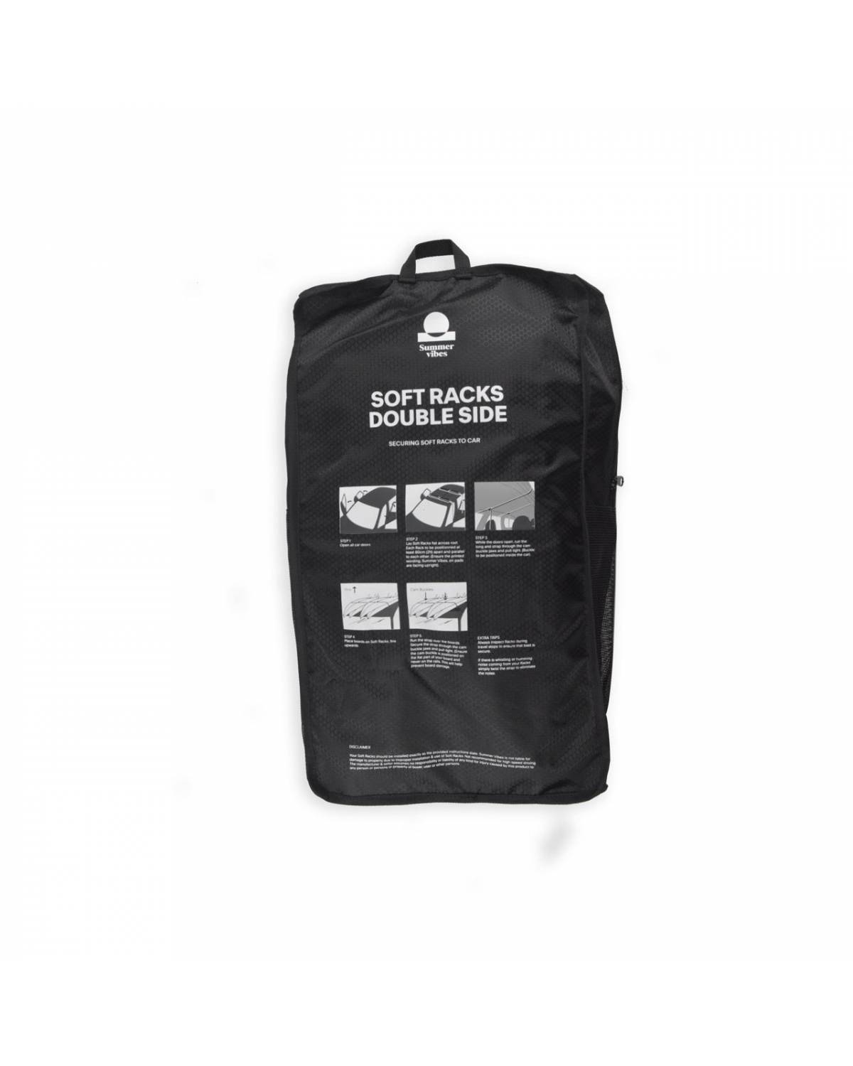 Soft racks in storage bag back