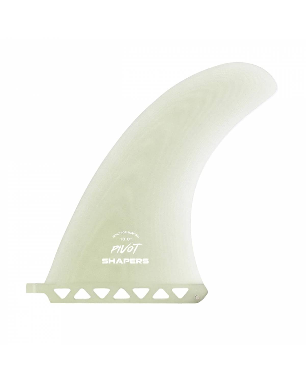Shapers 9.5" Pivot Single Fin - Clear