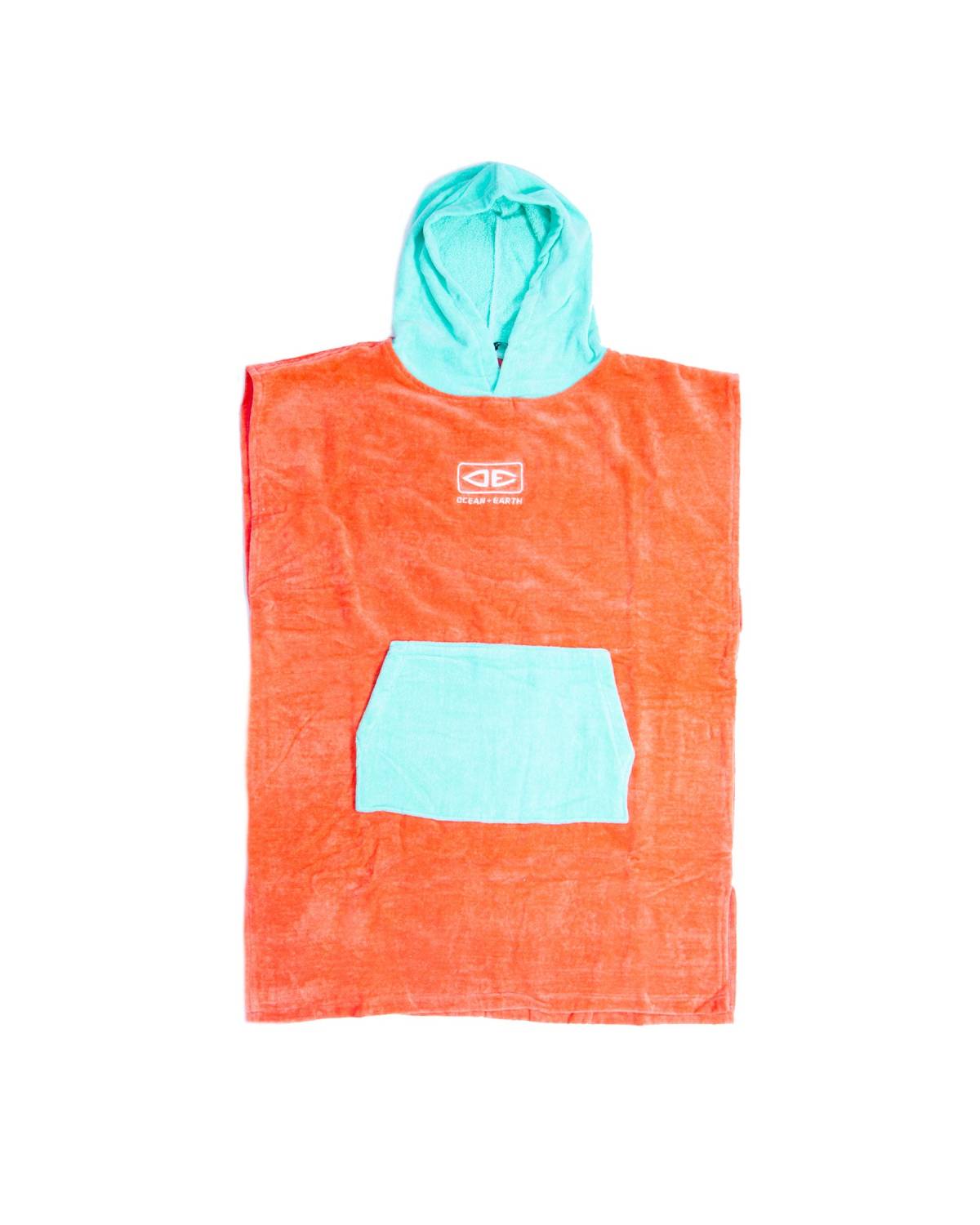 Poncho Towel | Youth Hooded - Coral | Ocean and Earth