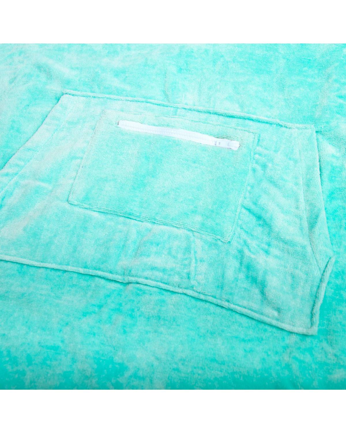Ladies Hooded Poncho - Mint | Ocean and Earth