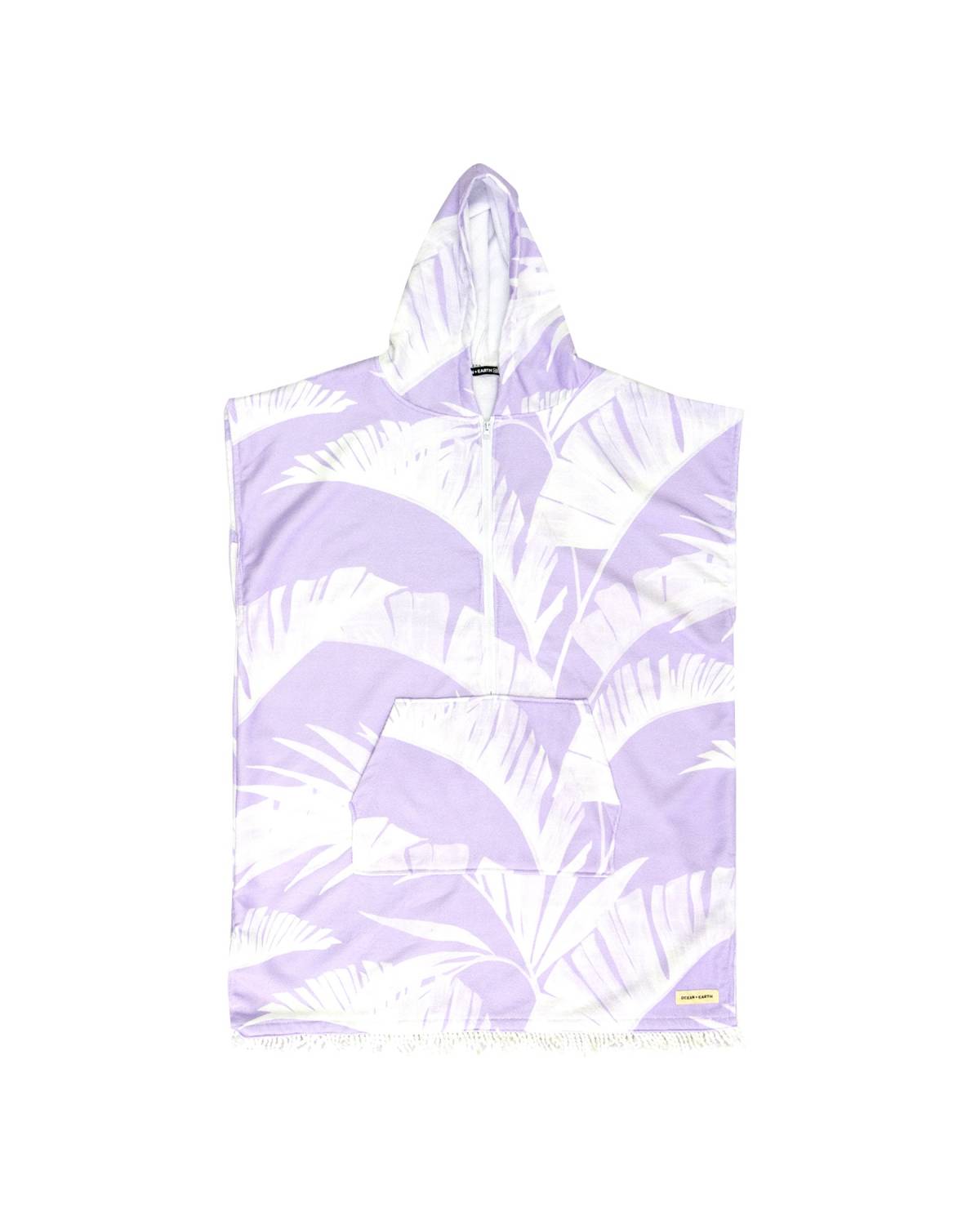 Ladies Zip Front Hooded Poncho