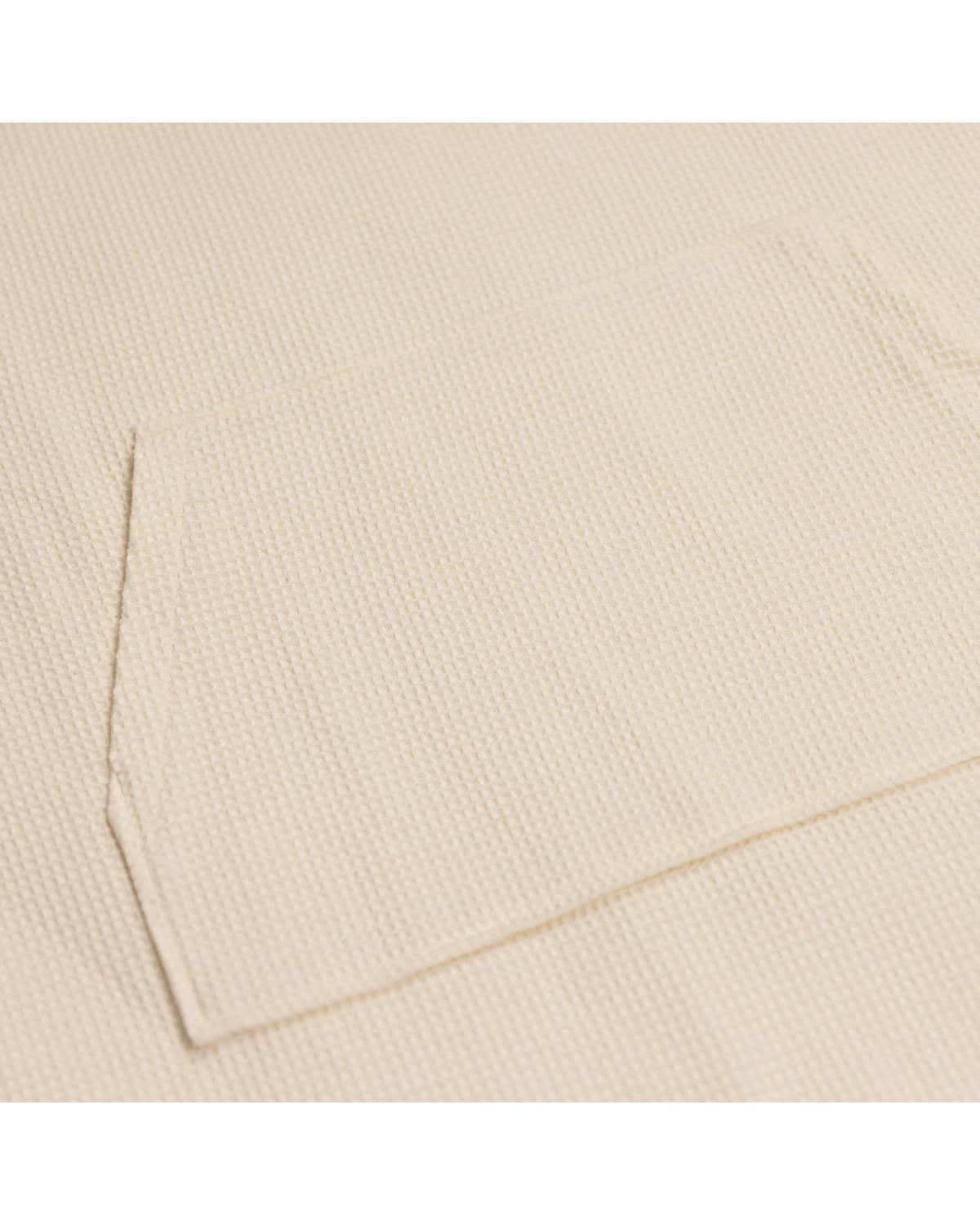 Pocket detail of Antique White Poncho