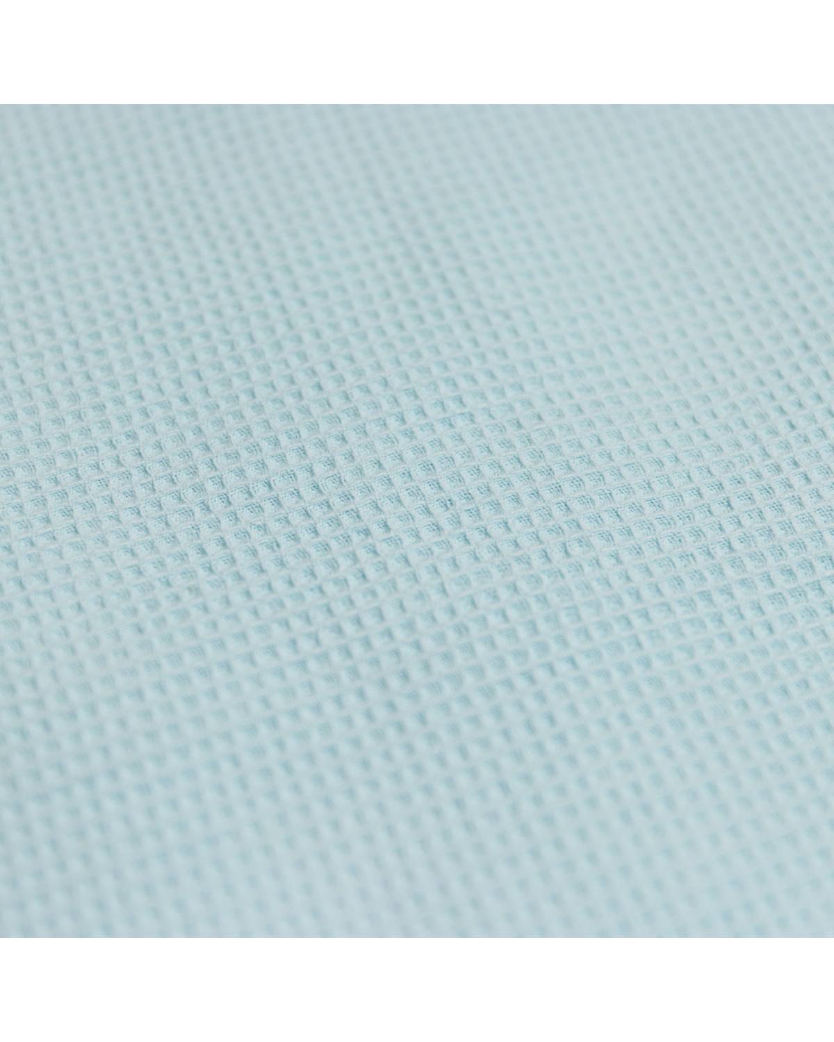 Fabric detail of Bleached Aqua Poncho