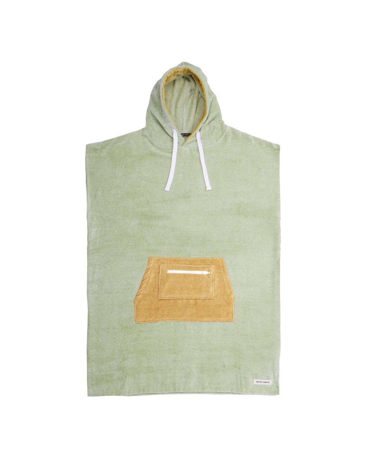 Ladies Day Dream Hooded Poncho - Cucumber