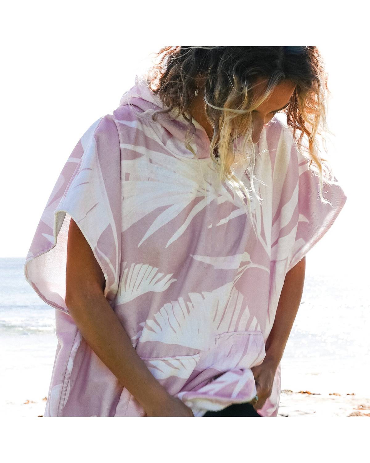 Ocean & Earth | Ladies Bliss Hooded Poncho | Violet