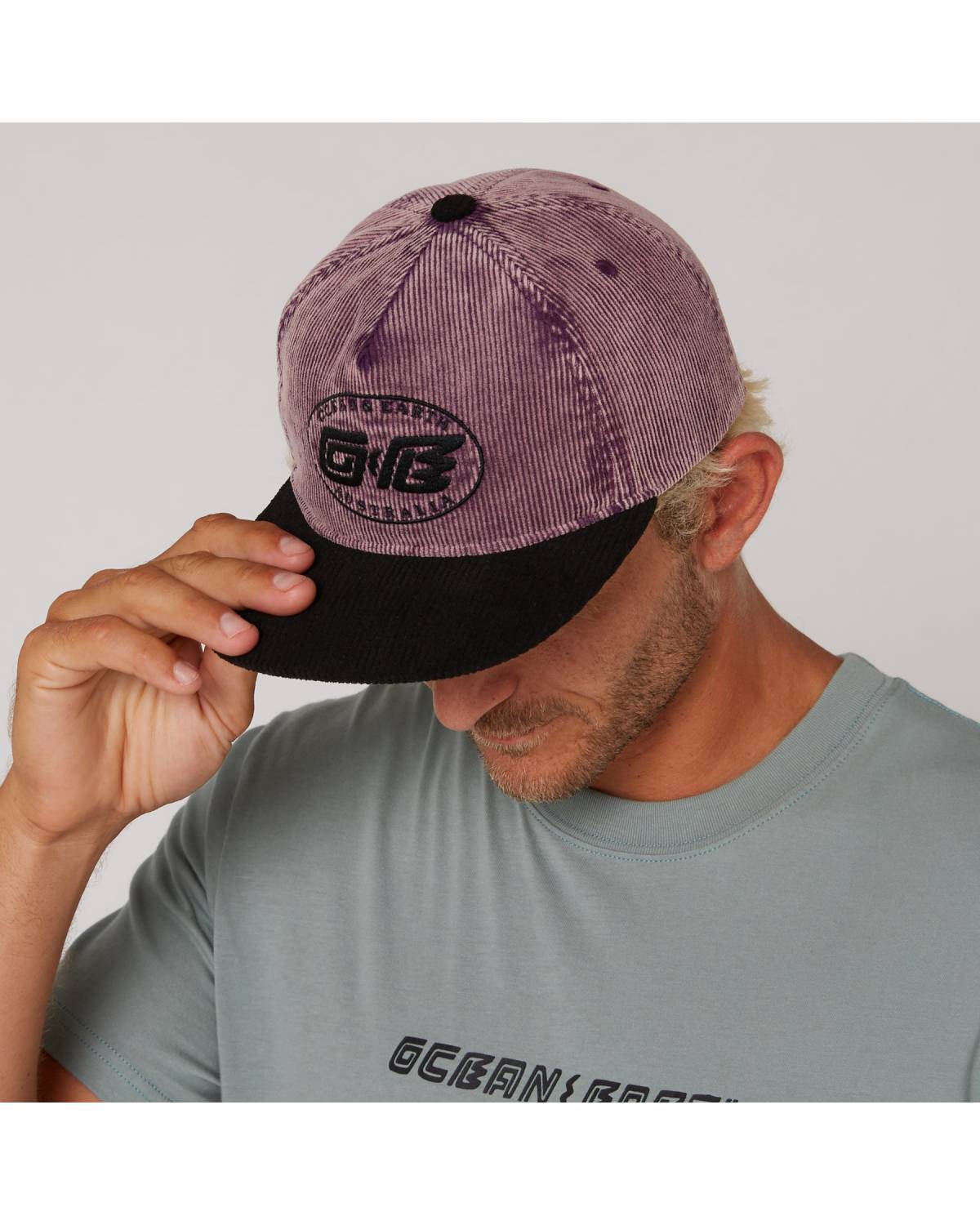 Plum Heritage Cap Worn Front