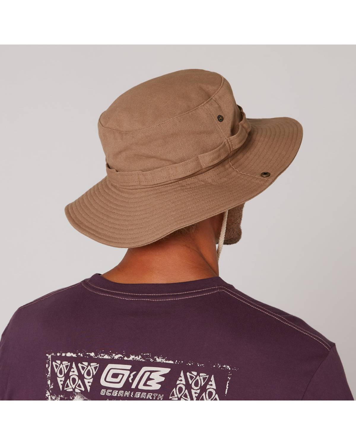 Wide Brim Hat on Model Front