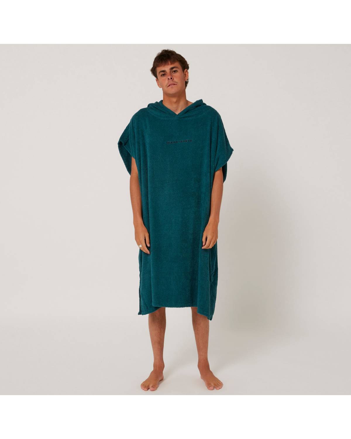 Mens Terry Hooded Poncho