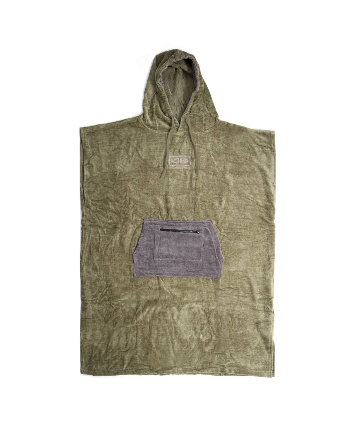 Ocean and Earth Mens Daybreak Hooded Poncho - Olive