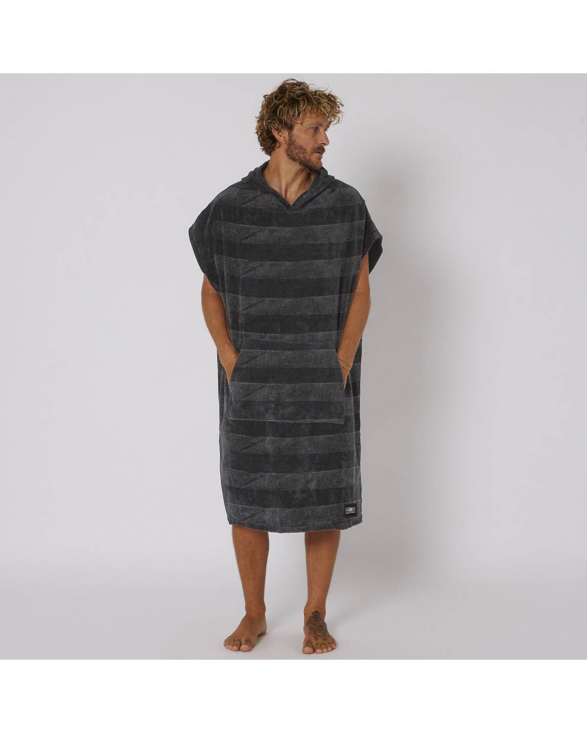 Charcoal Poncho Front View