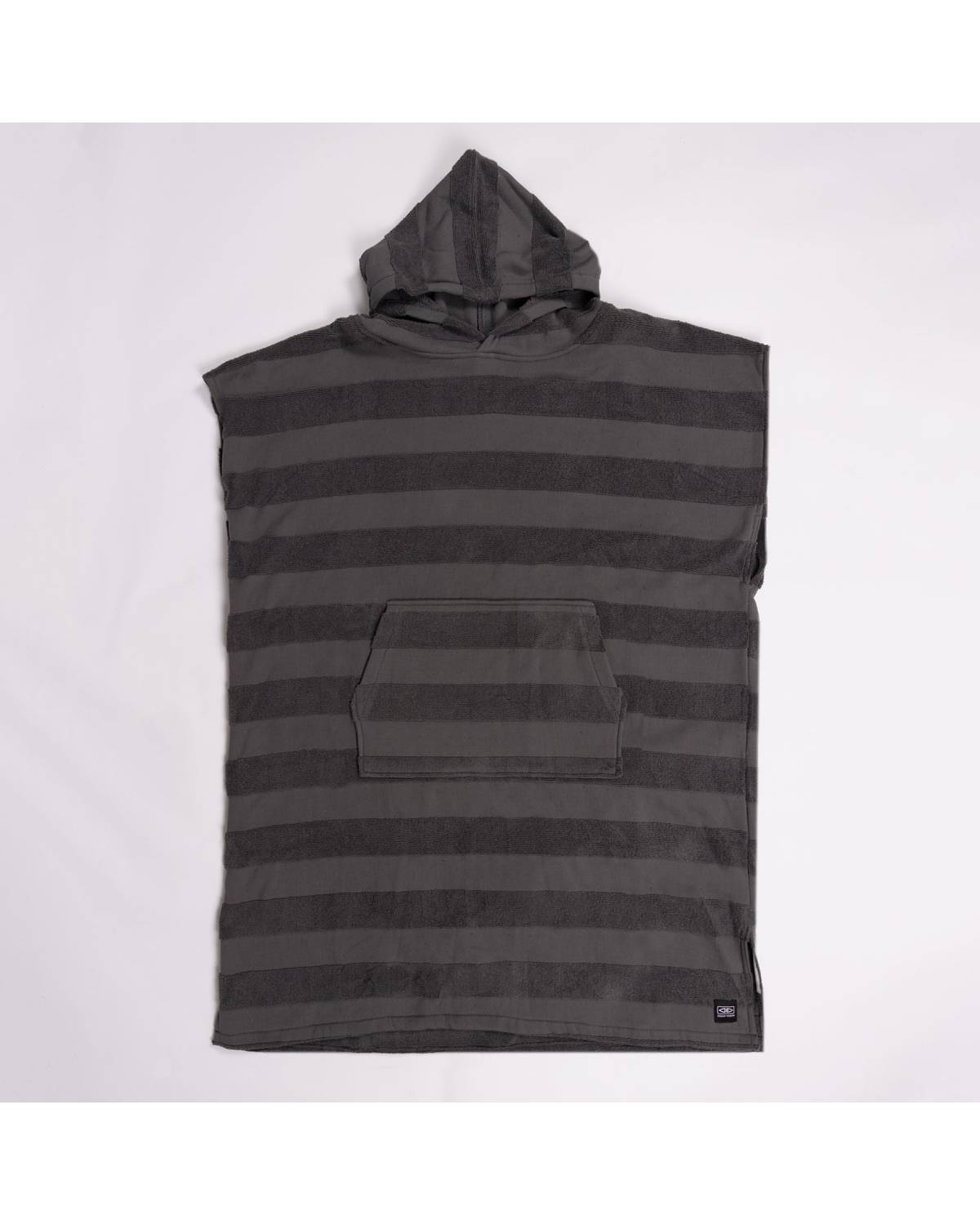 Charcoal Poncho Worn