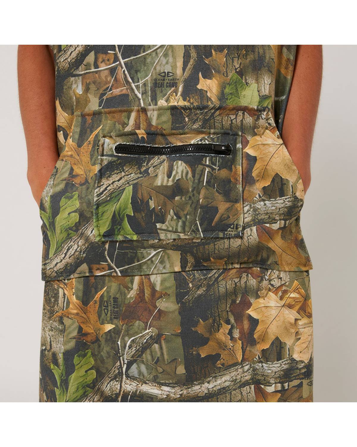 Youth Real Camo Hooded Poncho