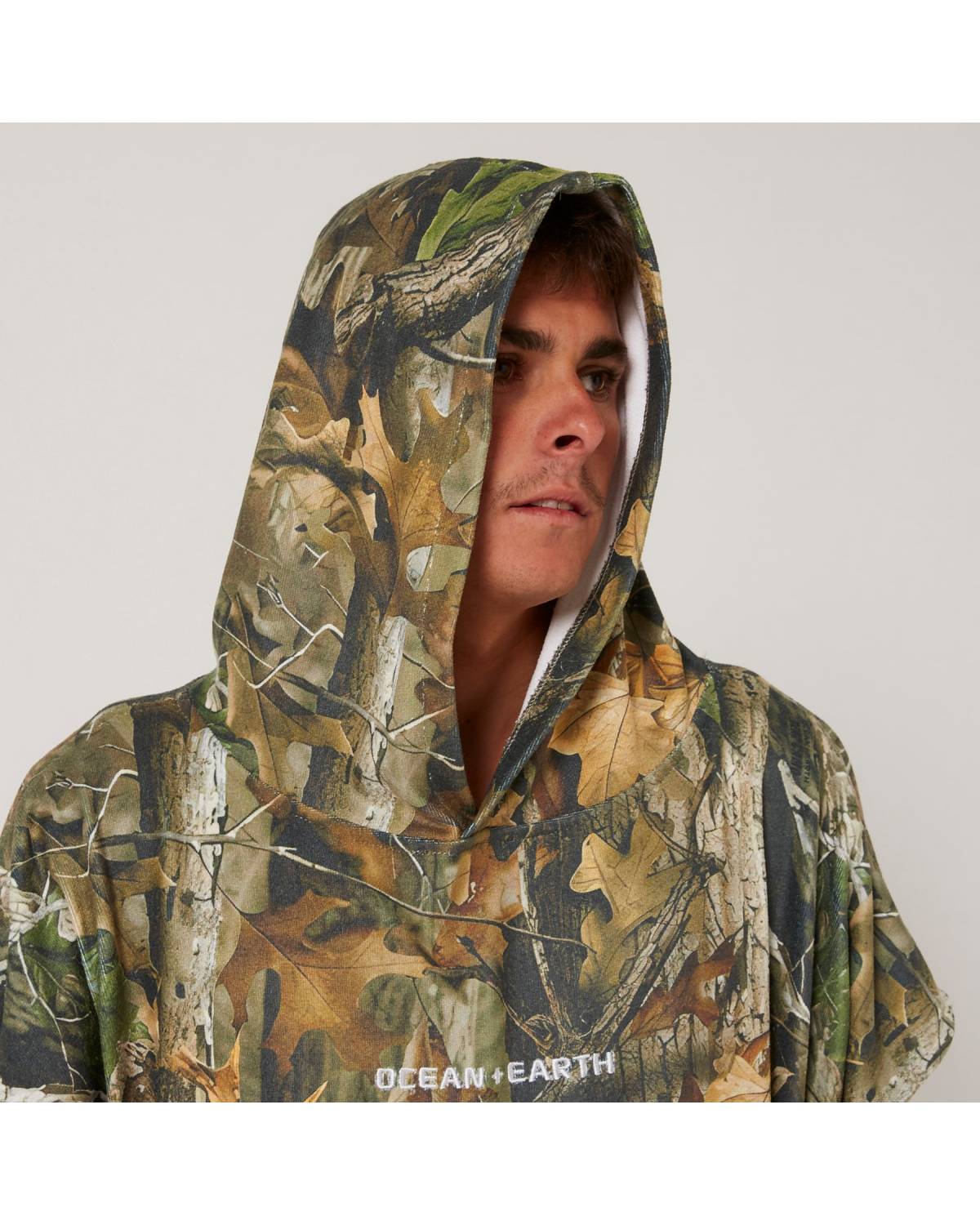 Real Camo Hooded Poncho