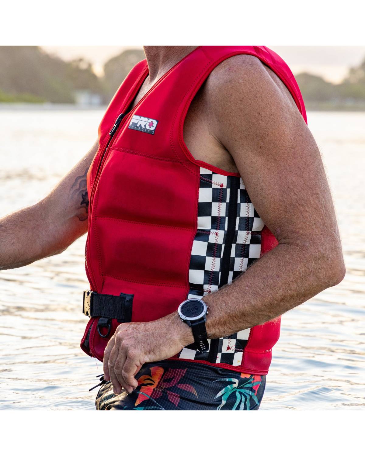 Jet Ski Life Vest - Solid Red