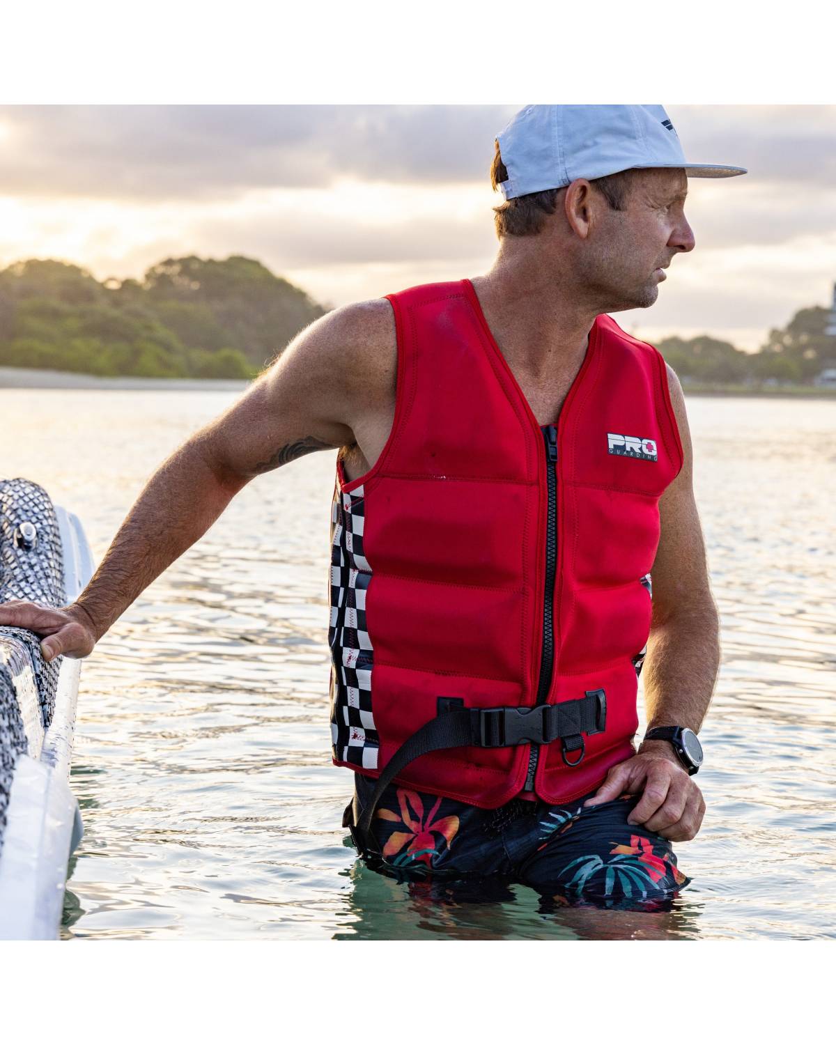Jet Ski Life Vest - Solid Red