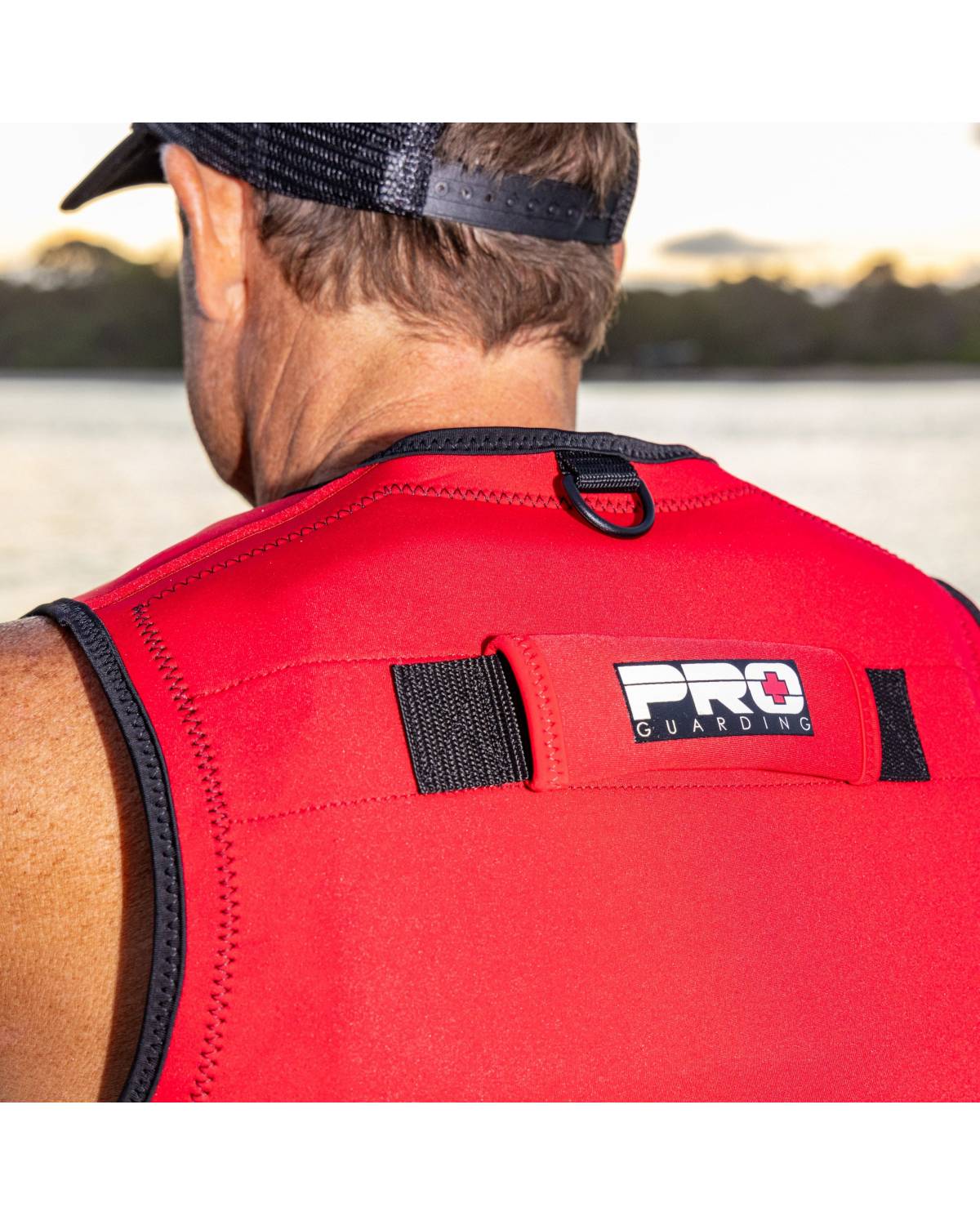 Jet Ski Life Vest - Black and Red