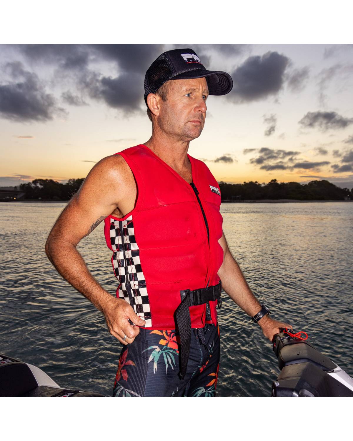 Jet Ski Life Vest - Solid Red