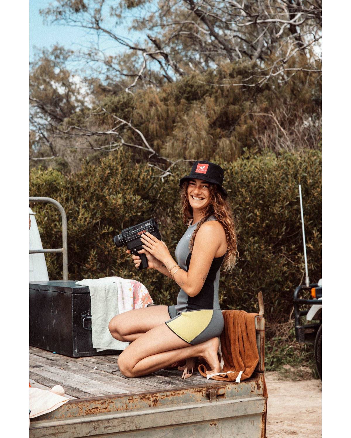 Hemp Bucket Surf Hat Black