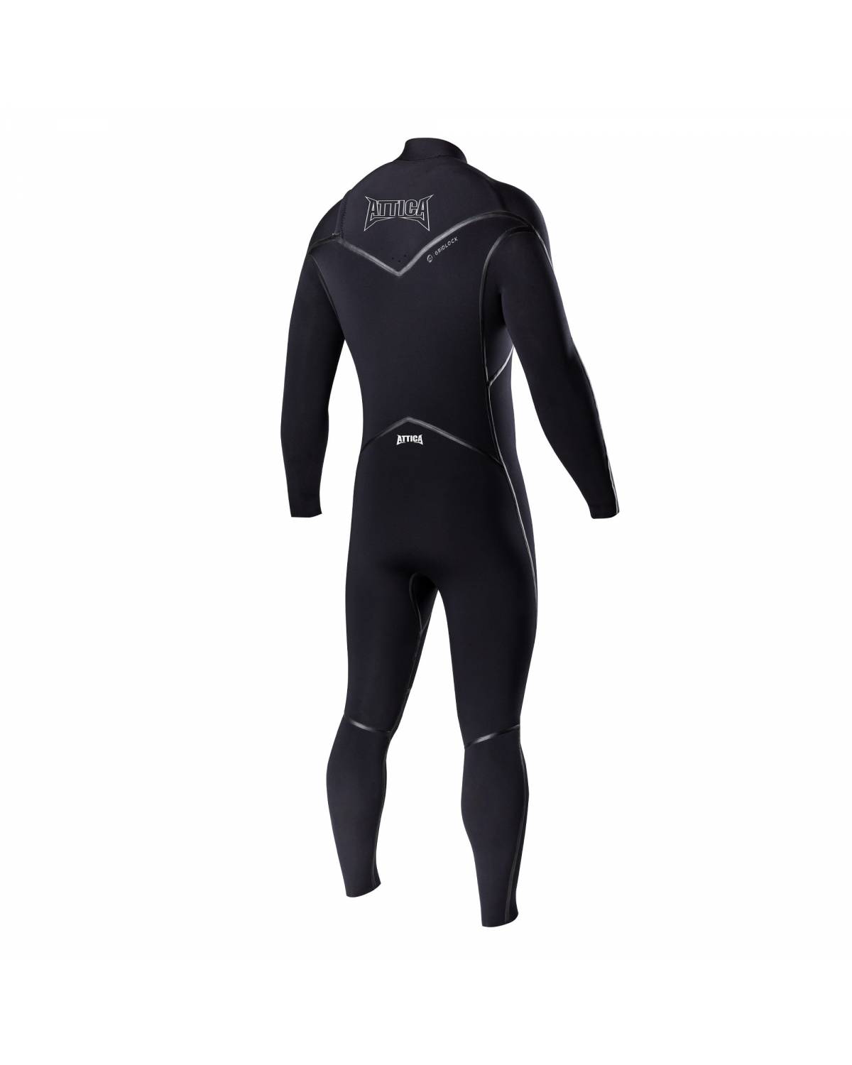 Attica ALPHA Chest Zip 3/2mm Steamer - BLACK / WHITE