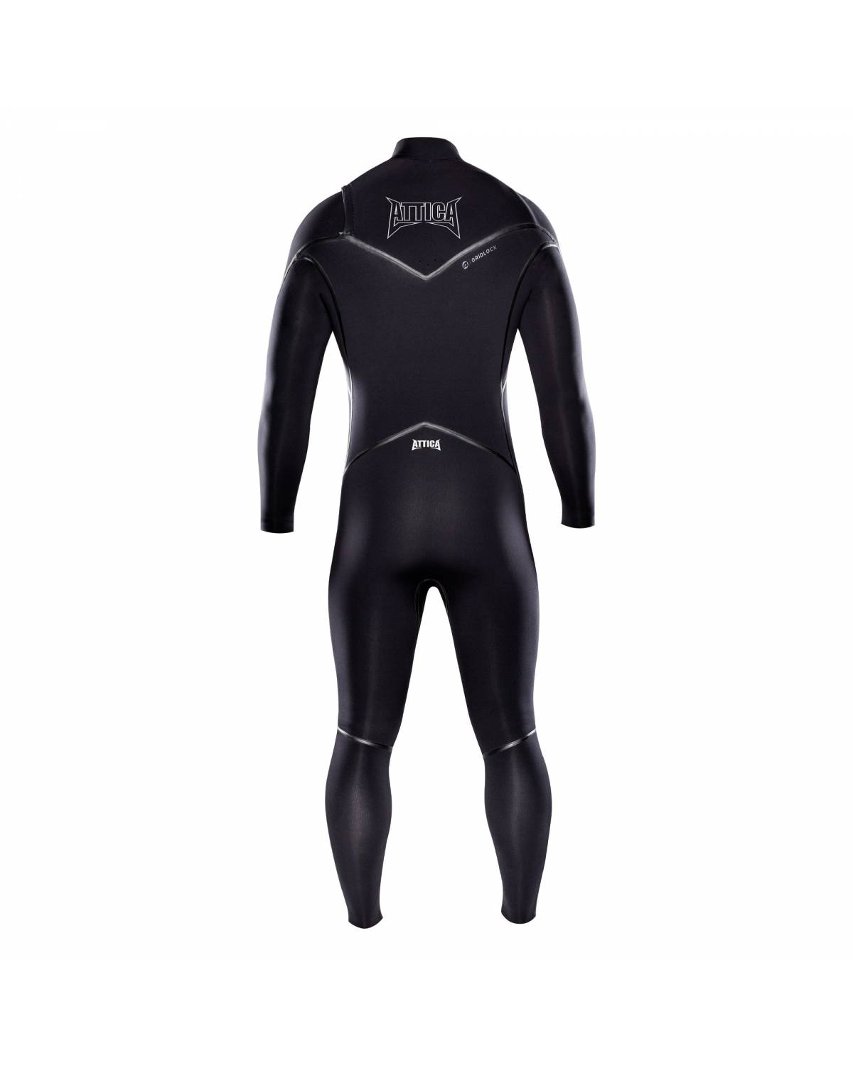 Attica ALPHA Chest Zip 3/2mm Steamer - BLACK / WHITE