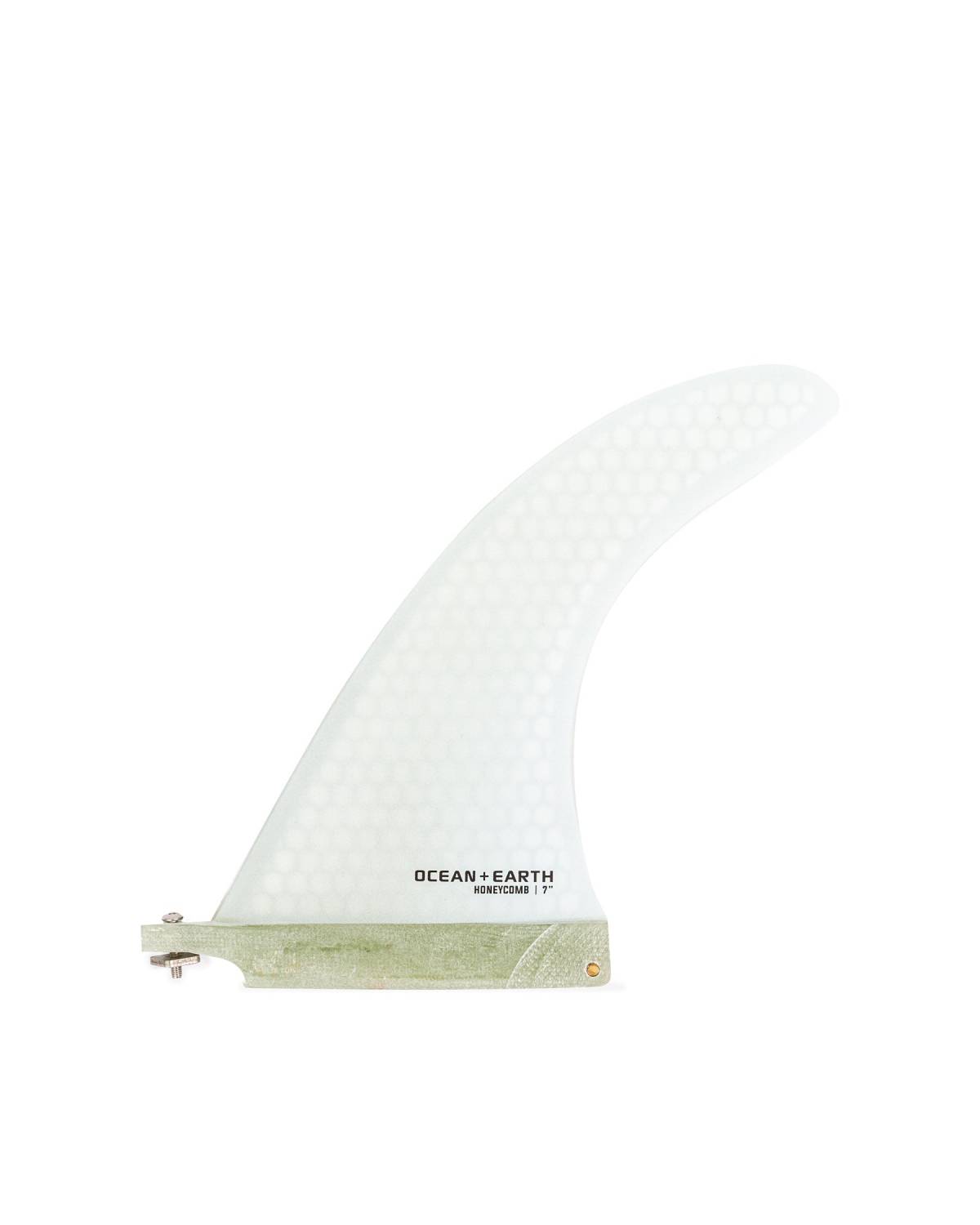 Honeycomb Single Longboard Fin White 7"