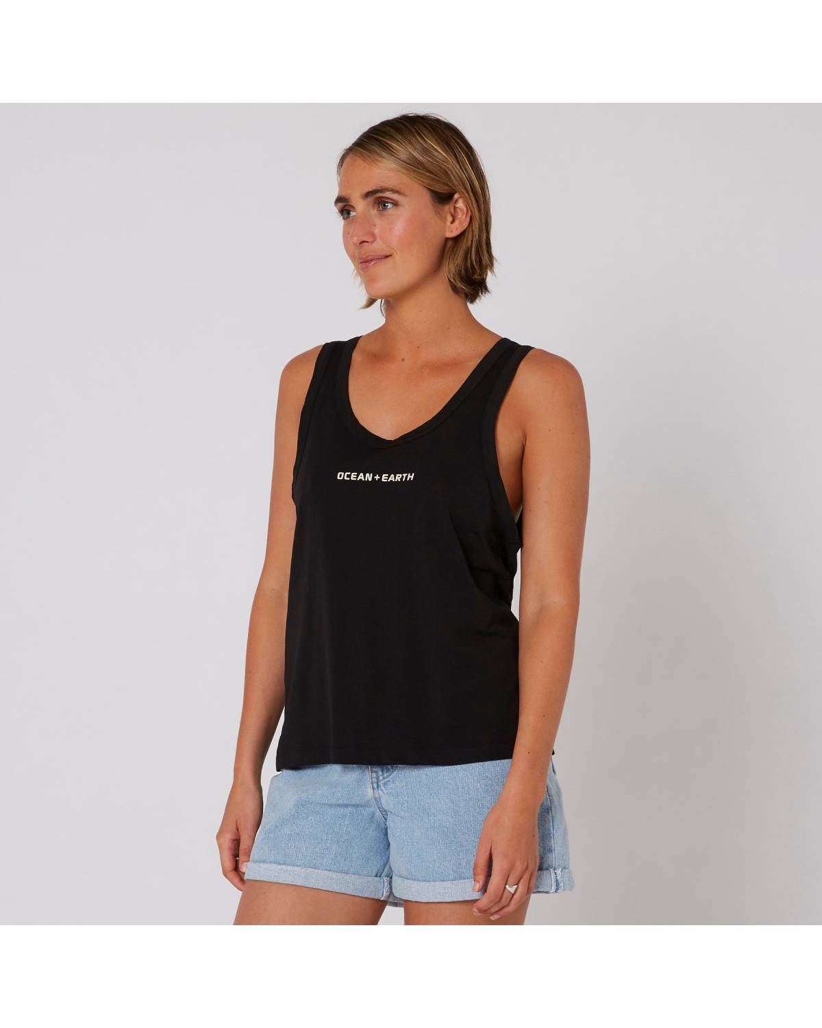 Black tank side view
