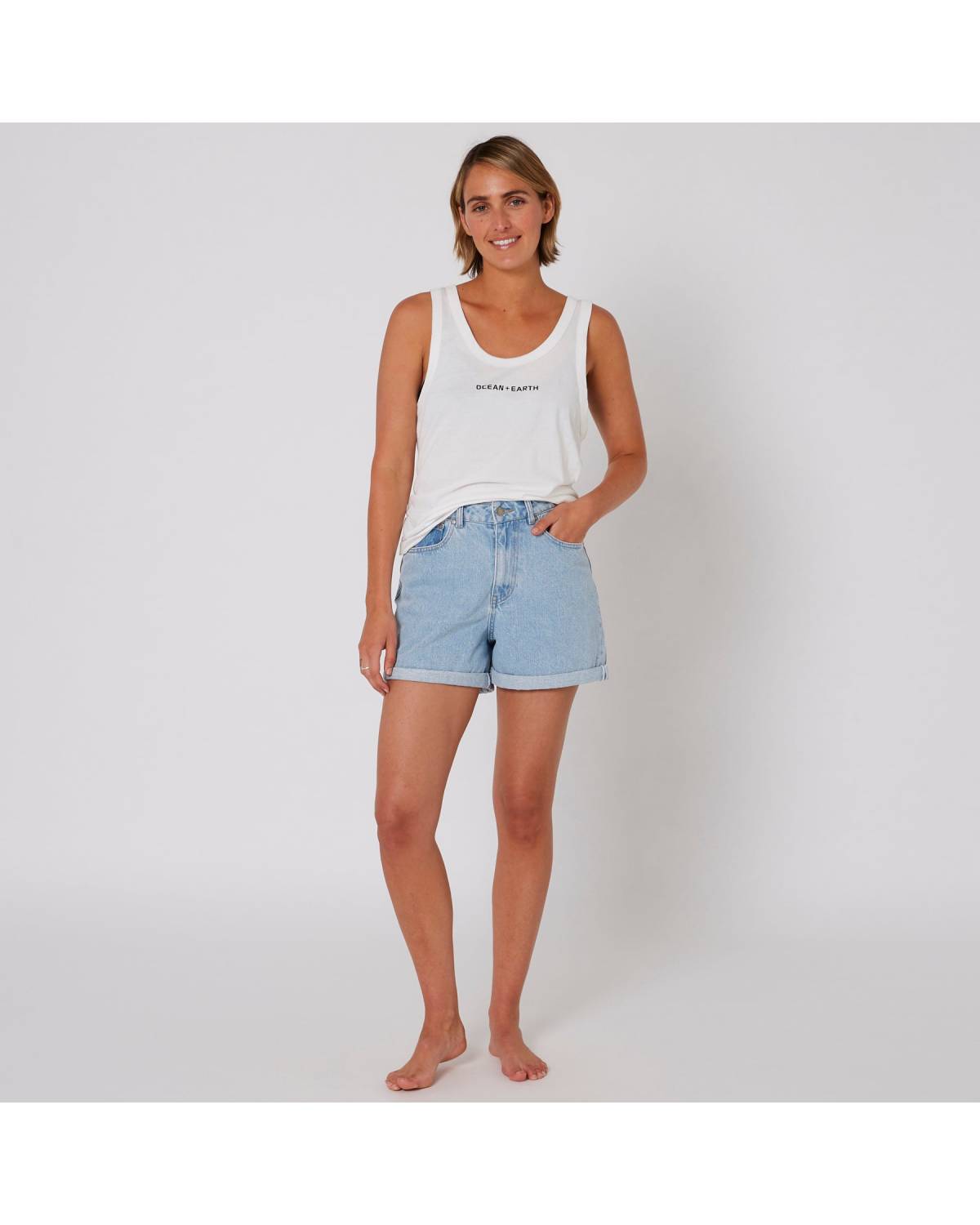 White tank close-up