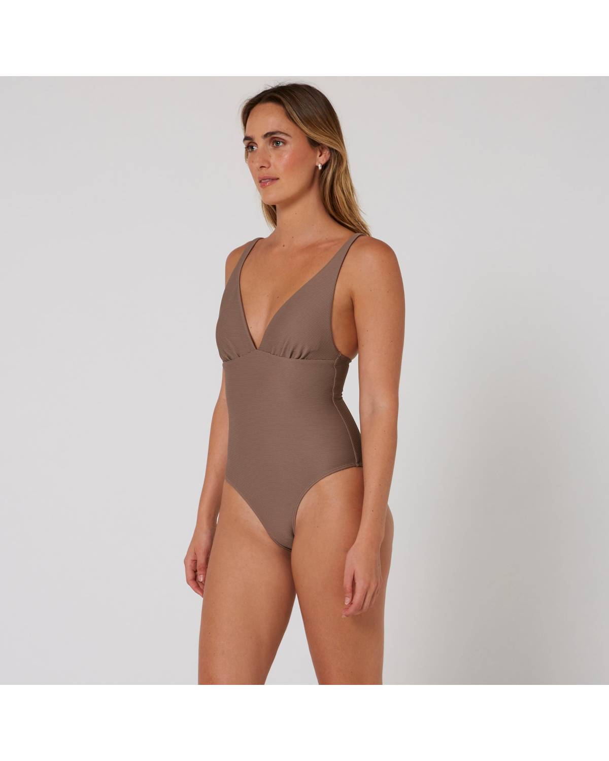 Hyams-Rib Plunge One Piece