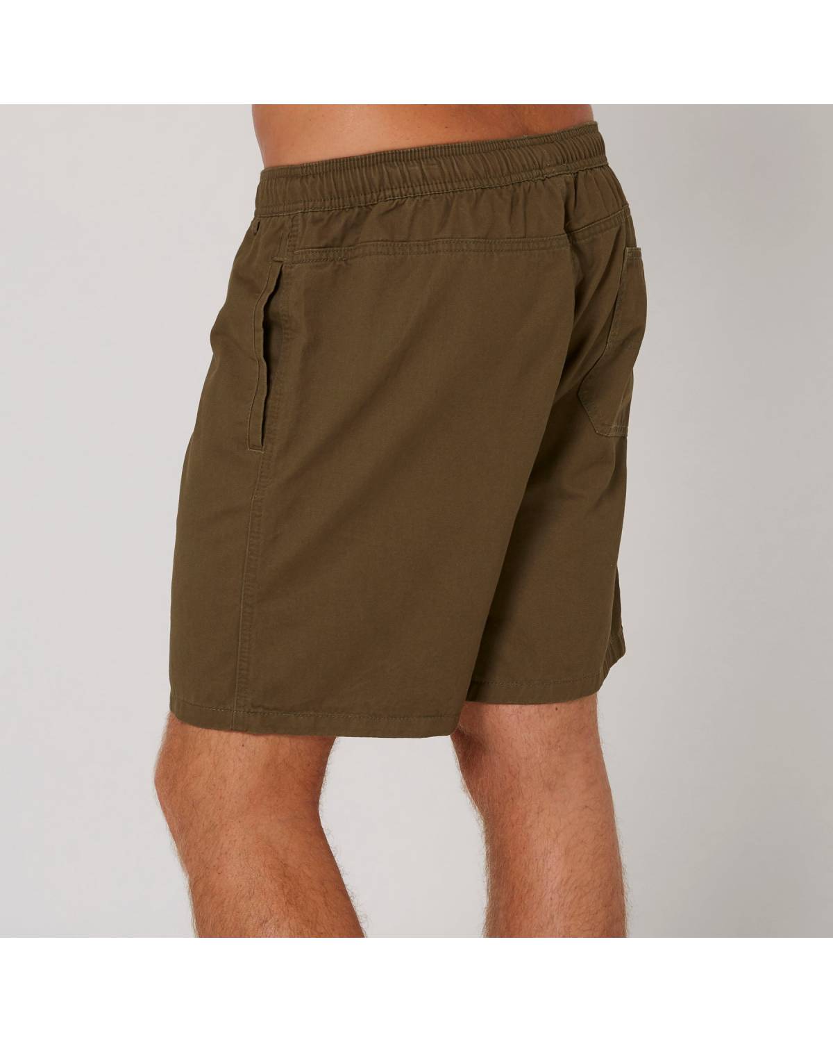 Side view Army Green shorts