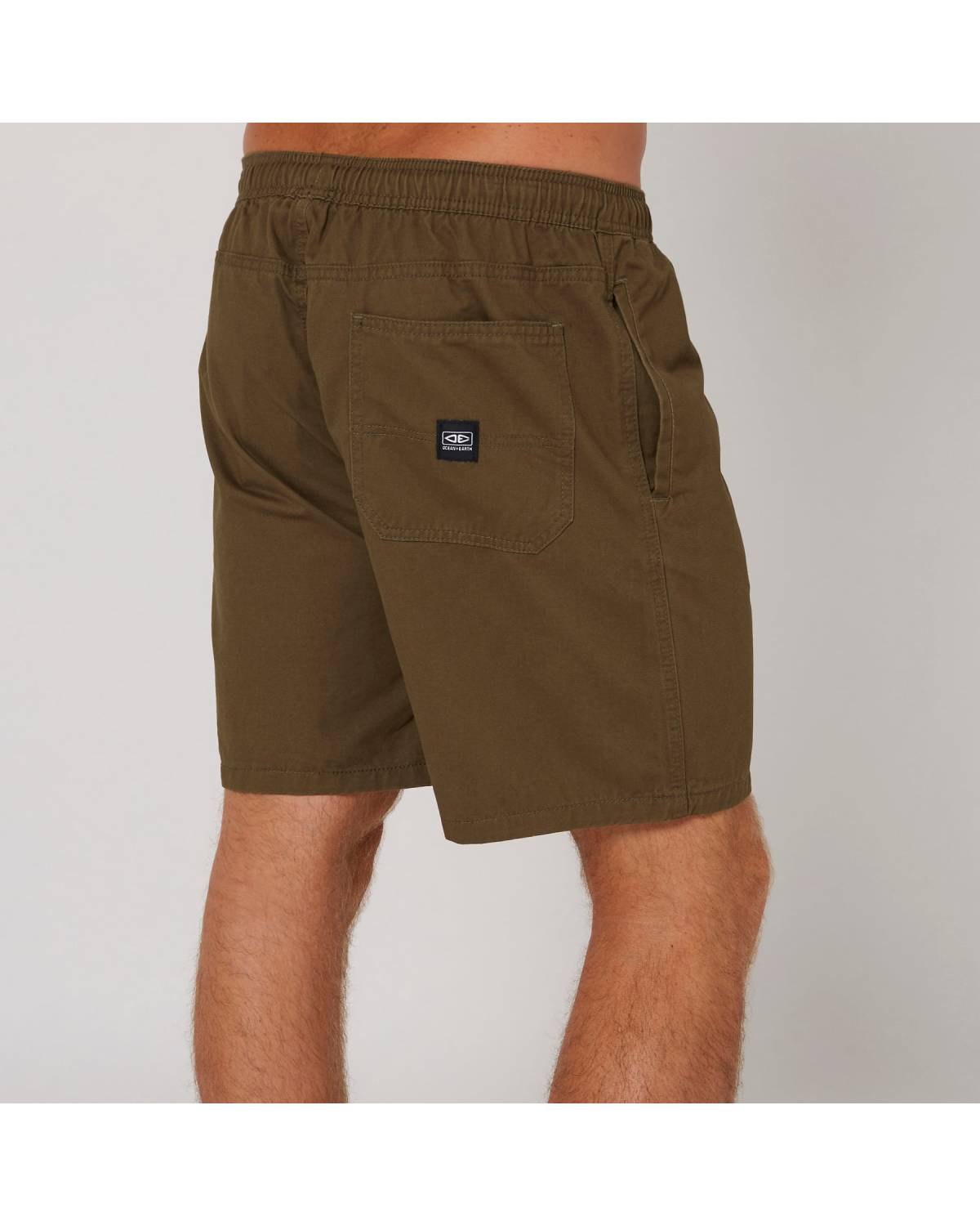 Back view Army Green shorts