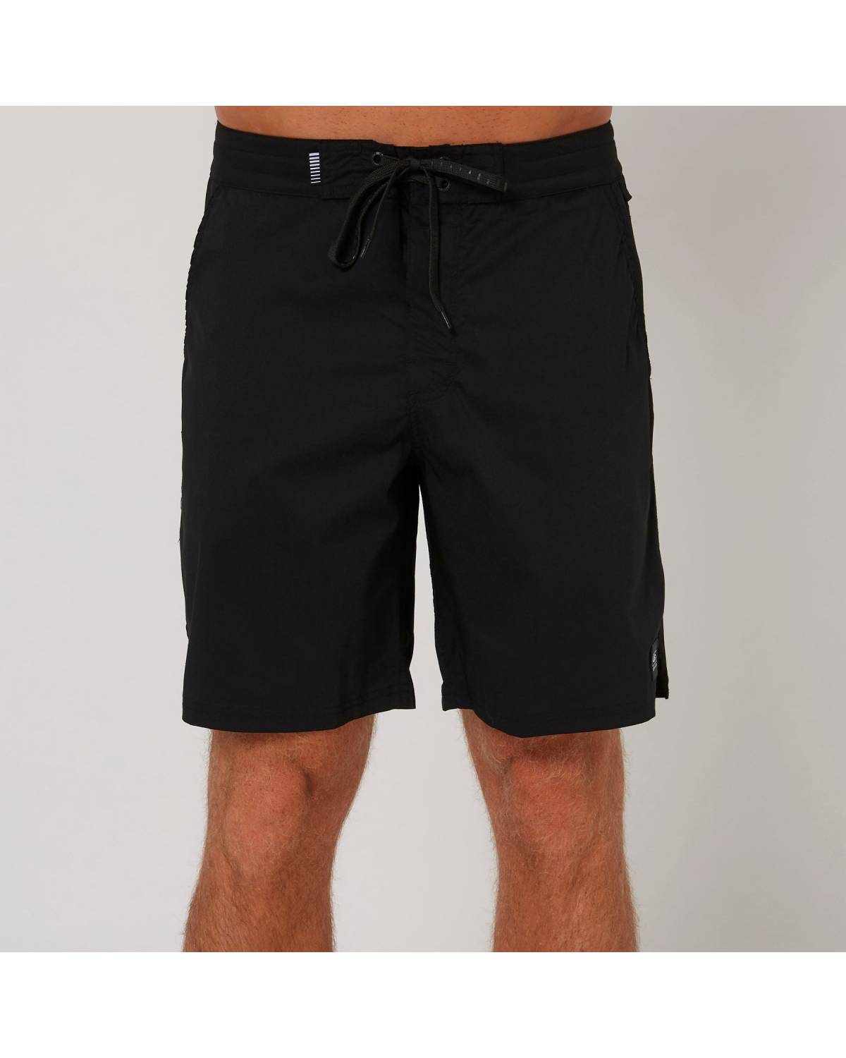 Front view black boardshort