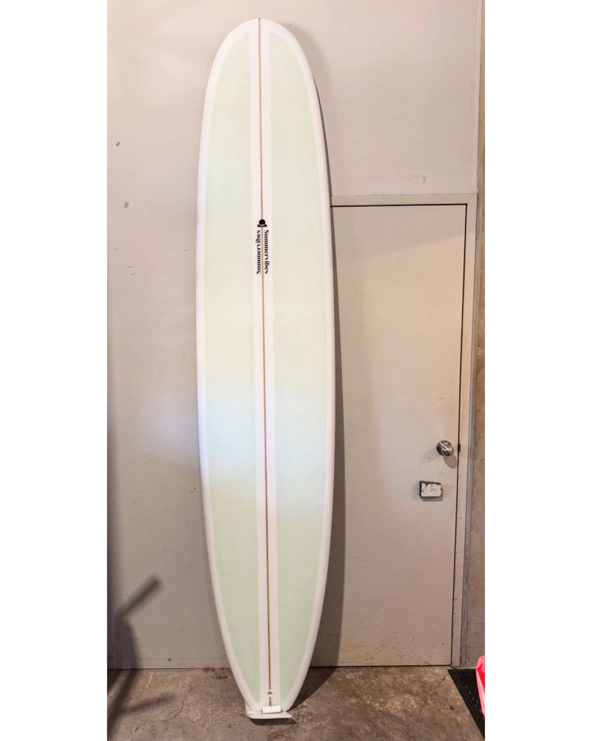 Summer vibes Classic Longboard Noserider Single Fin Surfboard - 9'1 - Mint
